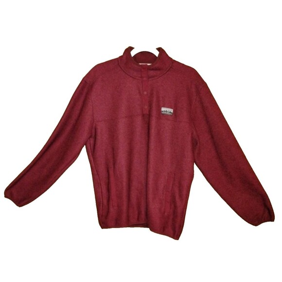 Eddie Bauer Other - EDDIE BAUER 1/4 Snap Pullover Sweater Mens M Tawny Port Fleece Knit Outdoor NWT